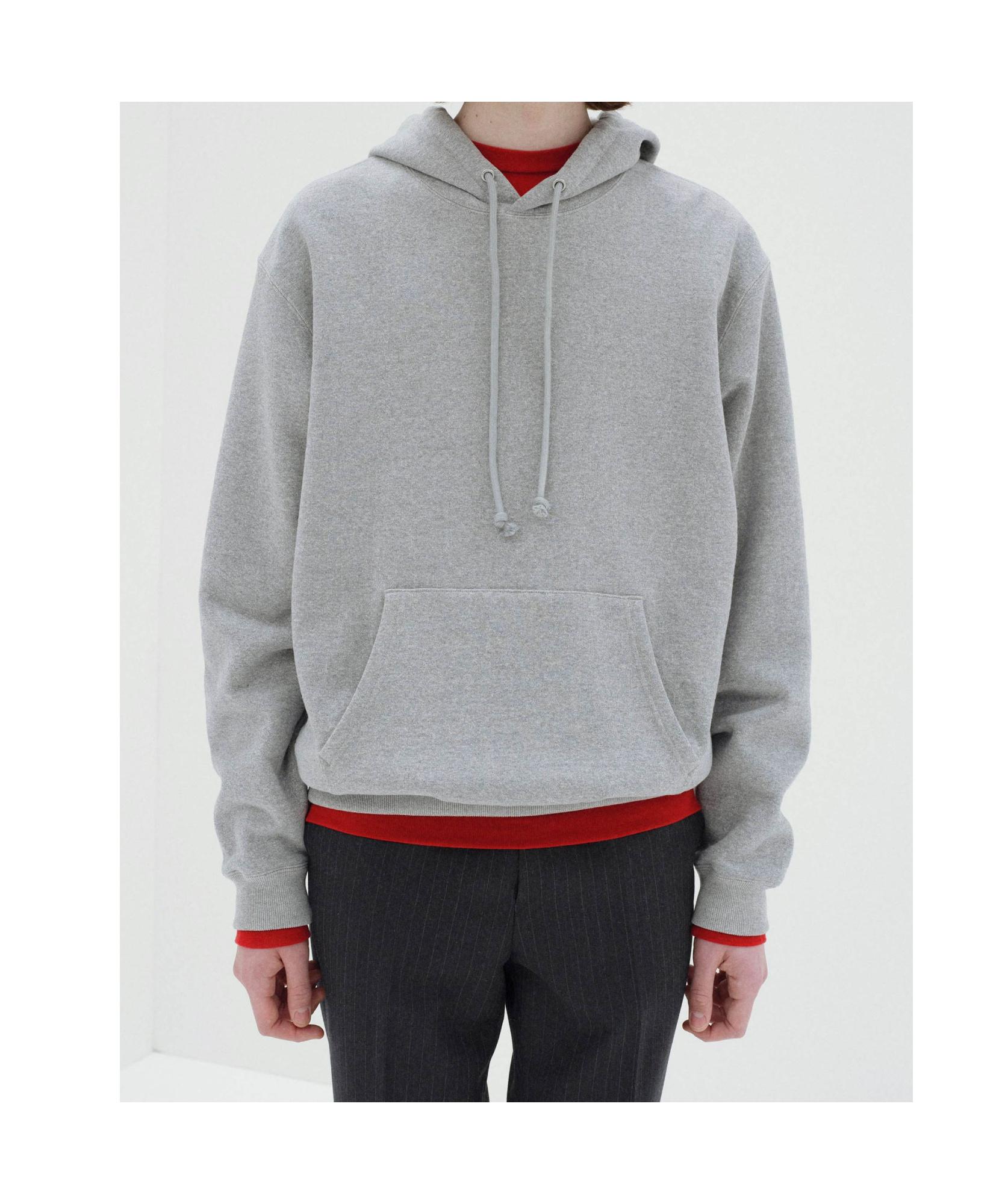 AURALEE Smooth Soft Bd Sweat P/O Parka in Gray for Men | Lyst