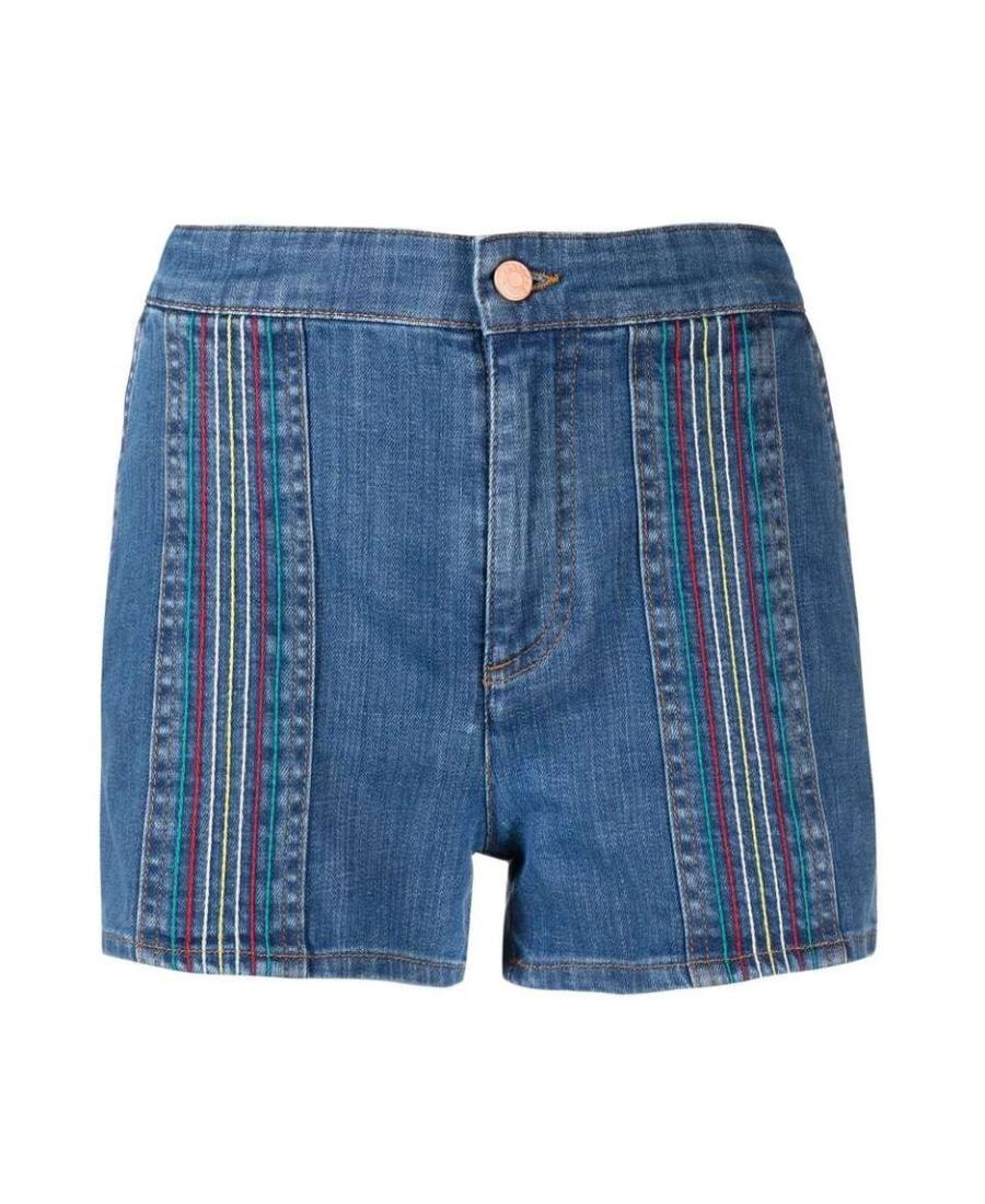 【関税&送料込】Chloe Denim Bermuda Shorts CHLOE - Patchwork denim bermuda shorts | Leam Roma - Luxury