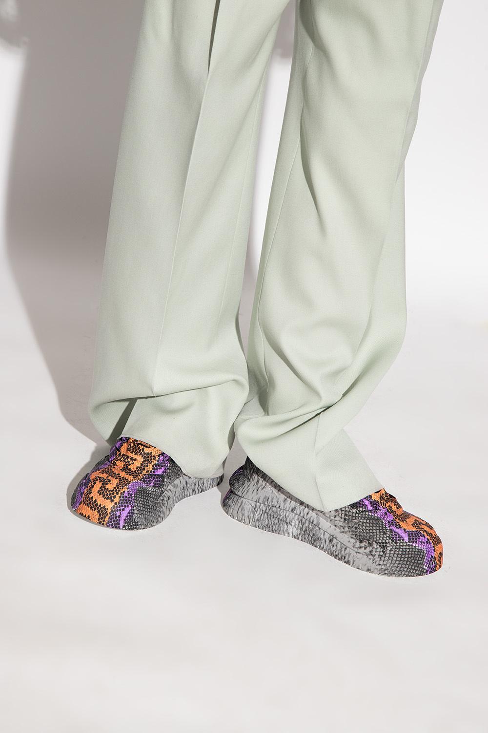 Versace Odissea Python Greca-Print Sneakers for Men | Lyst