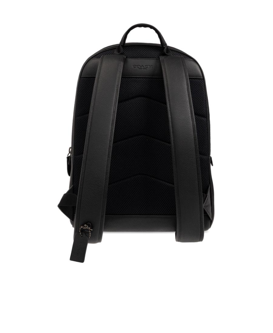 COACH Logo-Plaque Leather Backpack in Black for Men | Lyst COACH Logo-Plaque Leather Backpack in Black for Men | Lyst