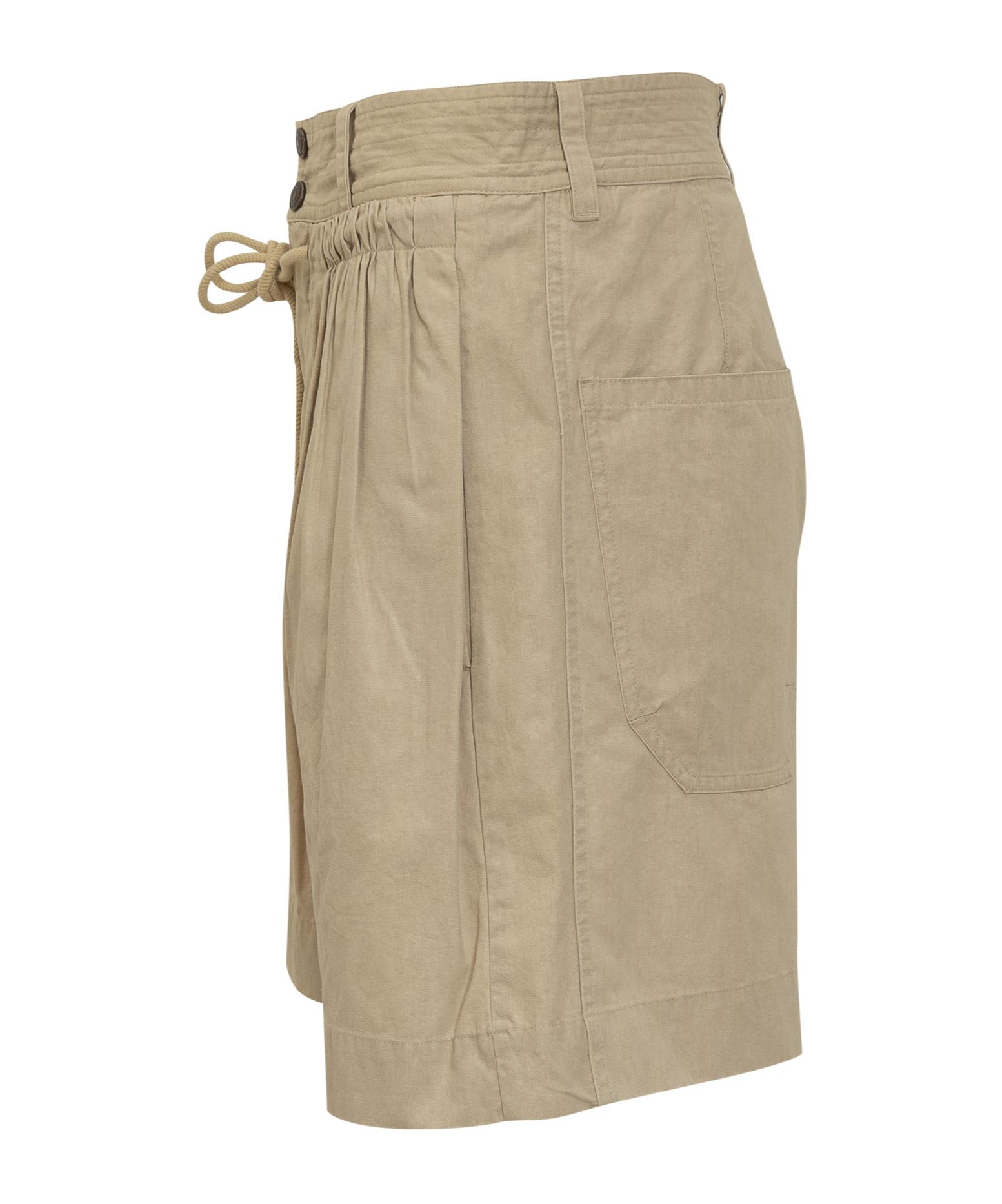 Isabel Marant Ingrid Drawstring Shorts in Natural | Lyst