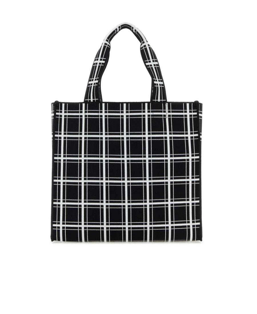 ■MARNI■ Logo Tag Check Tote Bag Black Multicolor SHMQ0046A Marni Logo Patch Checked Tote Bag in Black for Men | Lyst