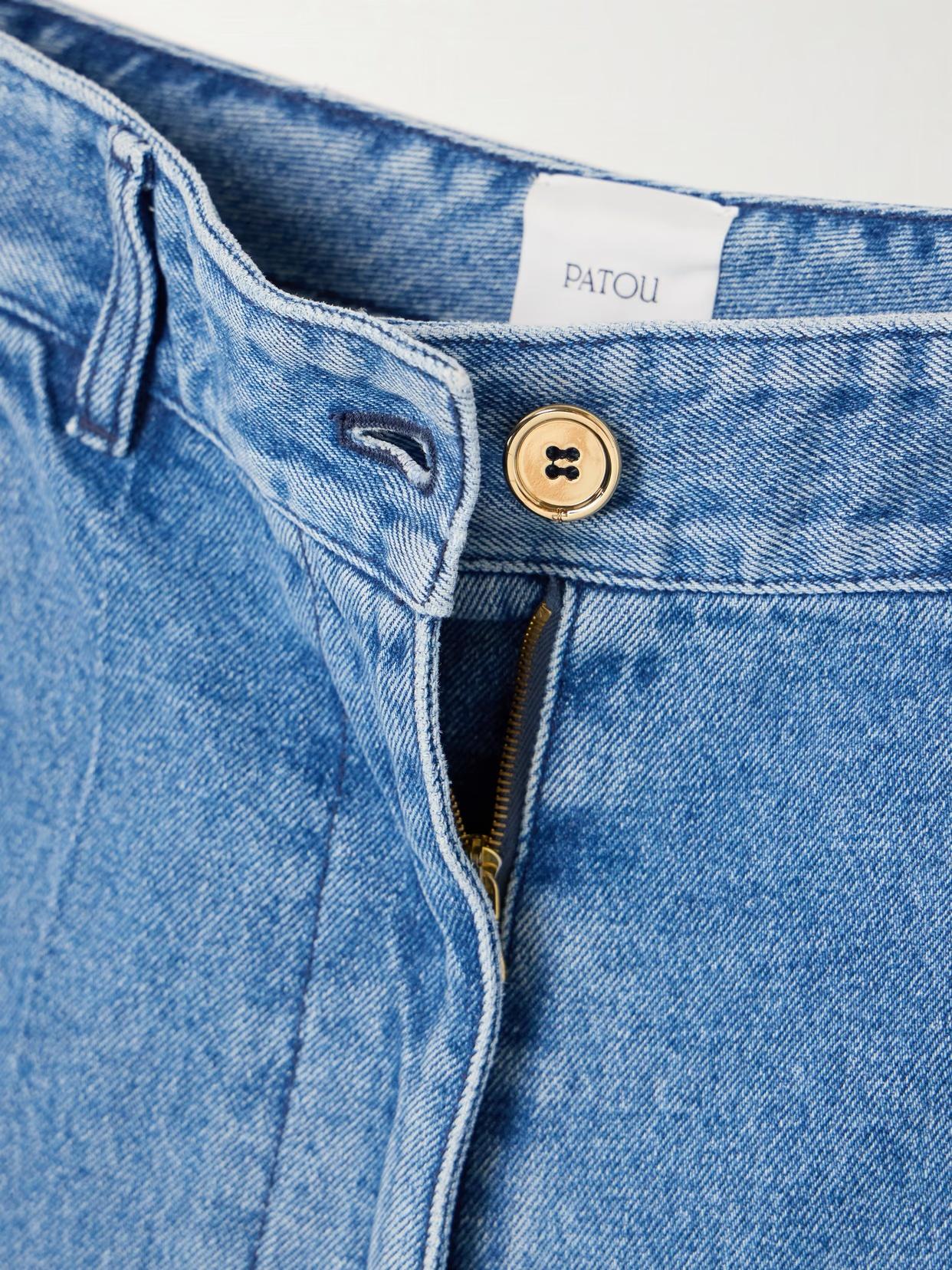 デニム・ジーパン [PATOU]Paneled mid-rise straight-leg jeans PATOU Paneled mid-rise straight-leg jeans | NET-A-PORTER