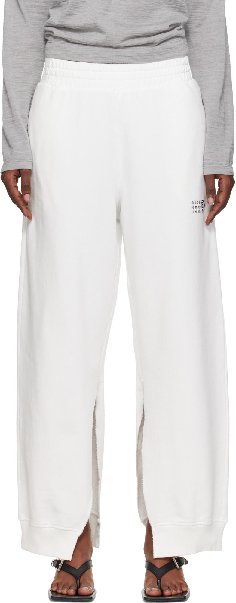 パンツ MM6 Maison Margiela 'Numeric signature MM6' joggers Black Numeric Sweatpants by MM6 Maison Margiela on Sale
