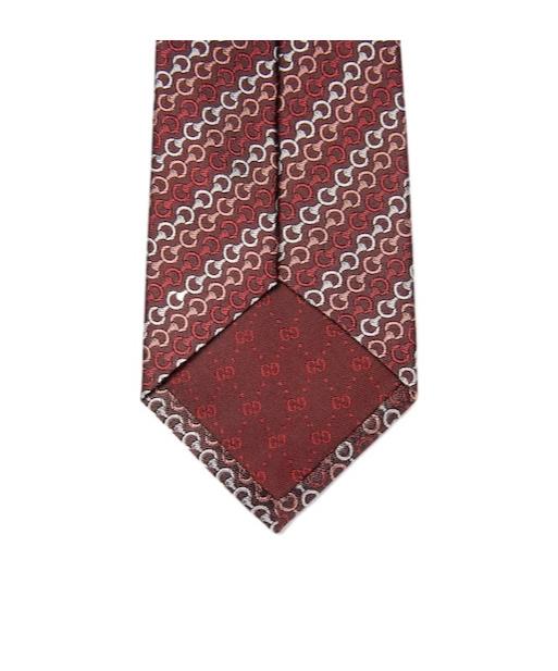 Gucci Horsebit Silk Jacquard Tie in Purple for Men | Lyst