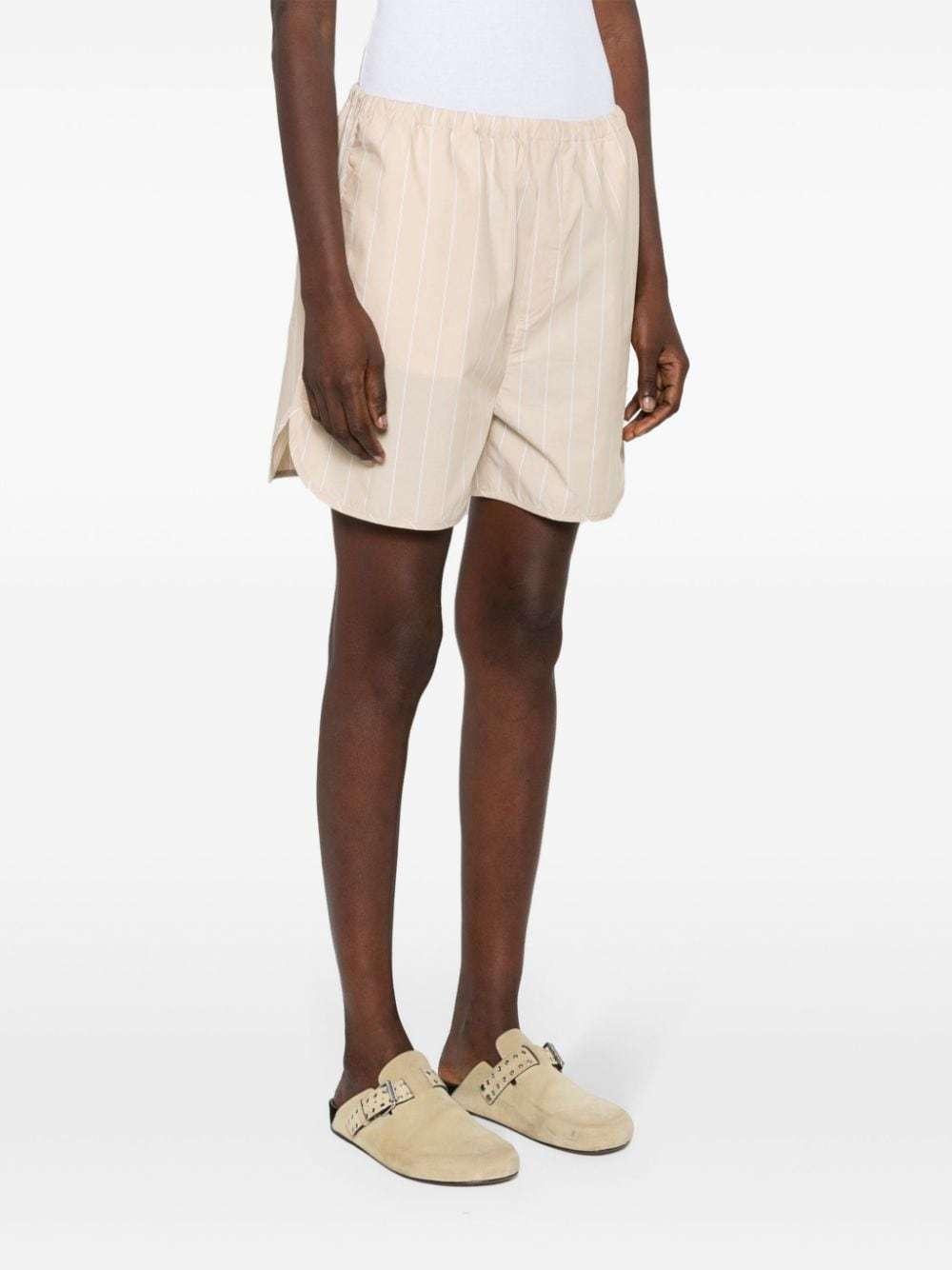 ショートパンツ FILIPPA K RELAXED PLEATED COTTON LINEN SKIRT (31114 0092) Relaxed Pleated Cotton Linen Shorts - Cream White | Filippa K