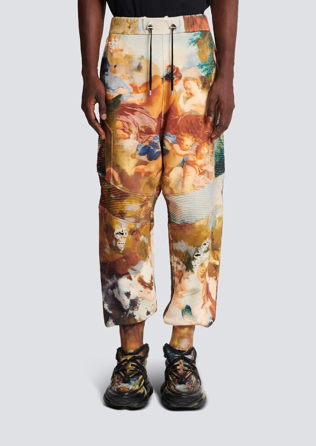 パンツ BALMAIN COTTON FLEECE JOGGING PANTS Balmain Cotton jogging pants - Black - Men | UH15583I376EAC