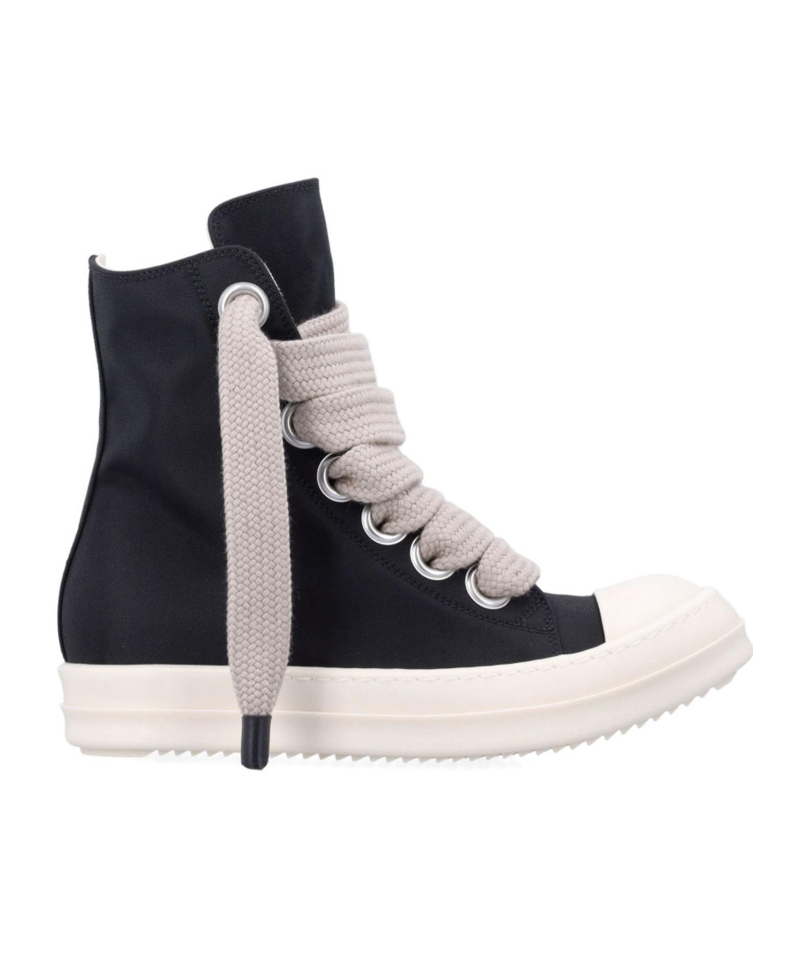 Rick Owens ターボップン レザー ハイトップ スニーカー 残りわずか/SALE☆ Rick Owens ハイトップ レザー スニーカー 白