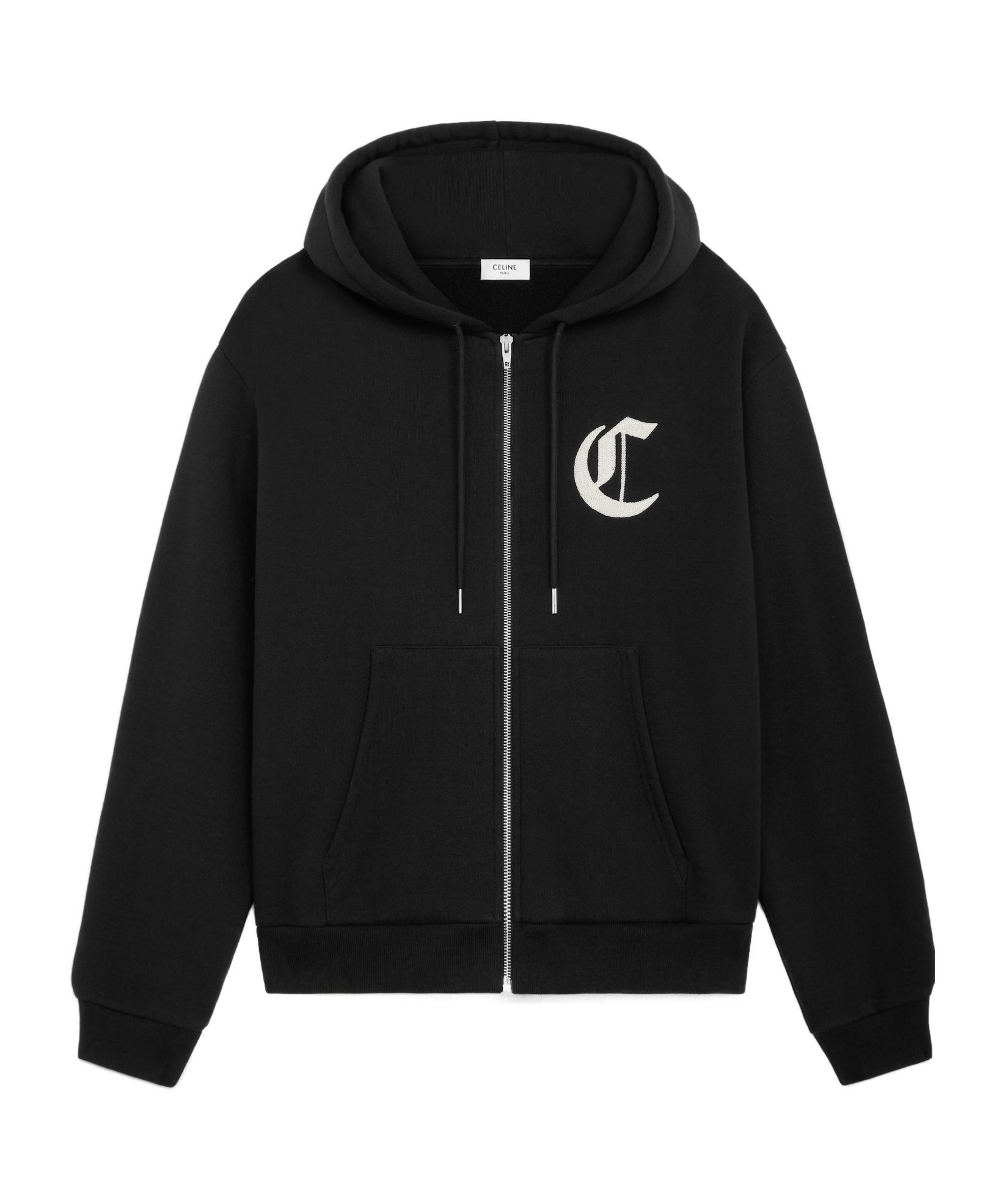 CELINE | ARTIST PRINT HOODIE IN FLEECE ルーズ フーディ CELINE 】 ルーズ フーディ ロゴプリント エディ期 (CELINE