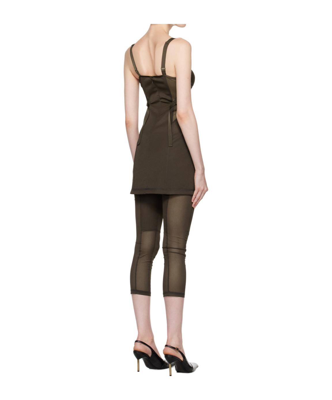 knwls brown polyester mini dress M60 x KNWLS Bandage Dress main image 0
