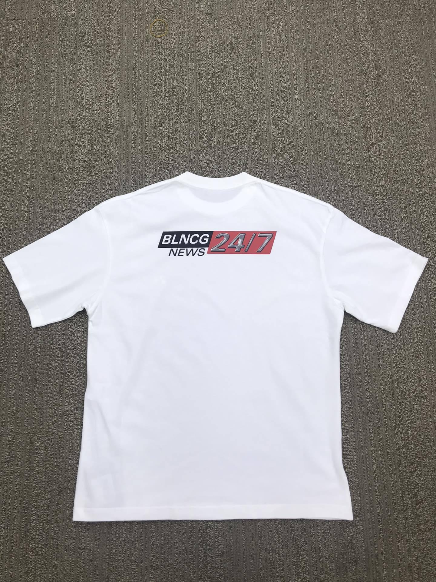 Balenciaga Blncg Printed T-Shirt in White for Men | Lyst