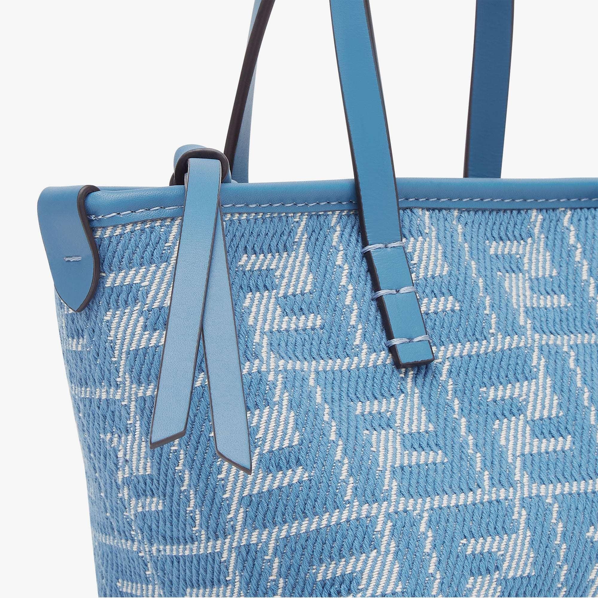 ★関税込み★ ※要在庫確認 FENDI LIGHT BLUE ROLL MINI TOTE 8BH425AT14F1NQ0_01