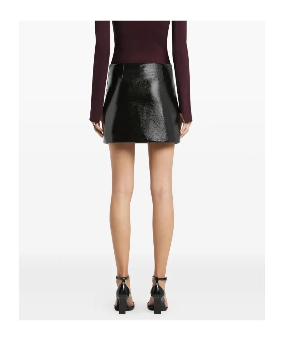 ワンピース COURREGES Women Mid Skirts 124CRO370PL0007 9999 BLACK REEDITION VINYL MINI SKIRT - courrèges (クレージュ)