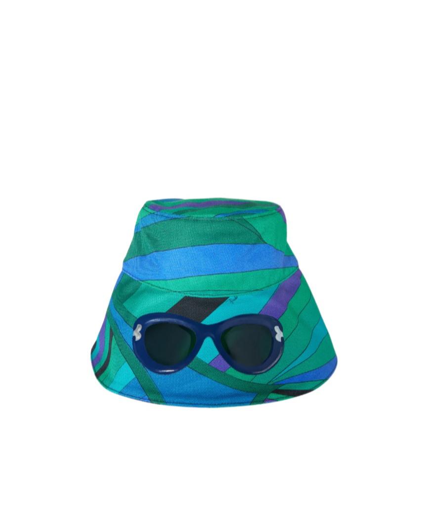 PUCCI Printed Bucket Hat in Blue | Lyst