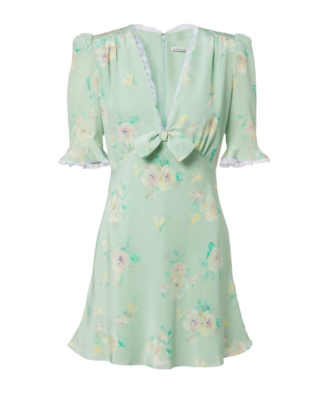 alessandra rich cowl-neck floral-devoré chiffon mini dress Alessandra Rich Mini and short dresses for Women | Online Sale up to 68%  off