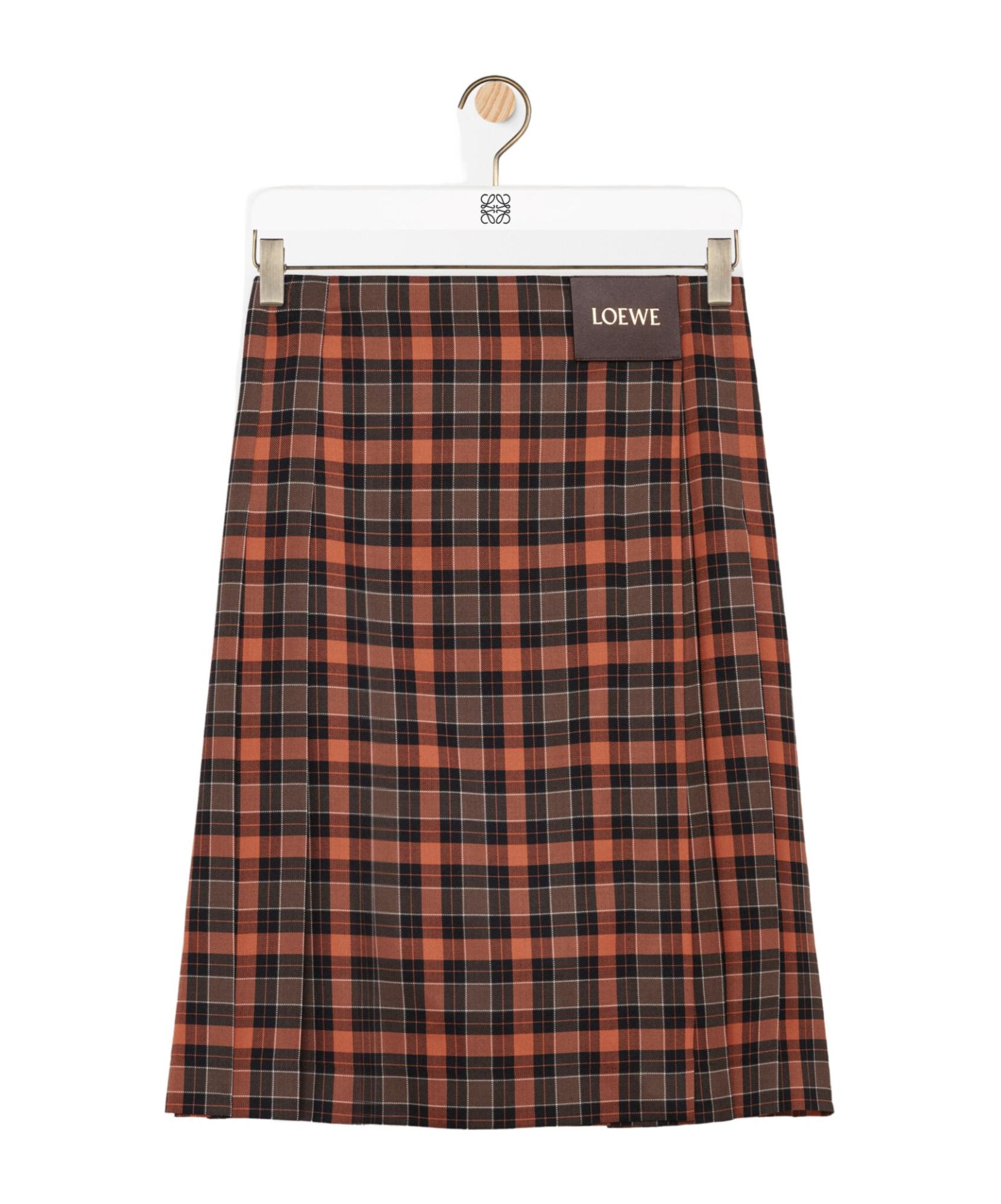 スカート Loewe Orange satin skirt Loewe Pleated Skirt
