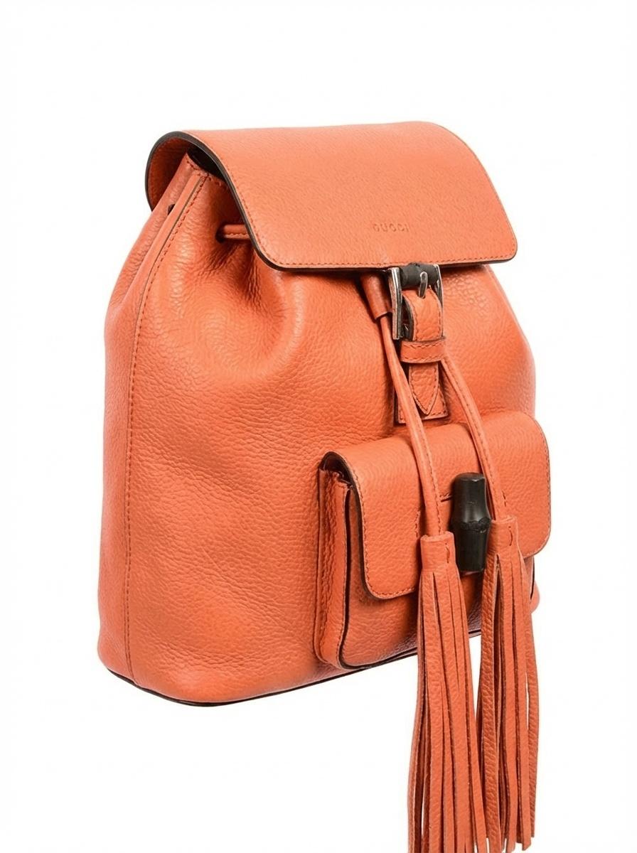 Gucci Bamboo Sac Series Backpacks in Orange | Lyst display picture 3
