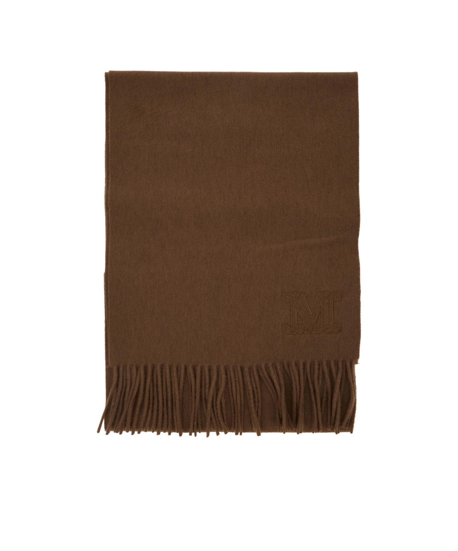 Max Mara Wsdalia Fringed Edge Scarf in Brown | Lyst