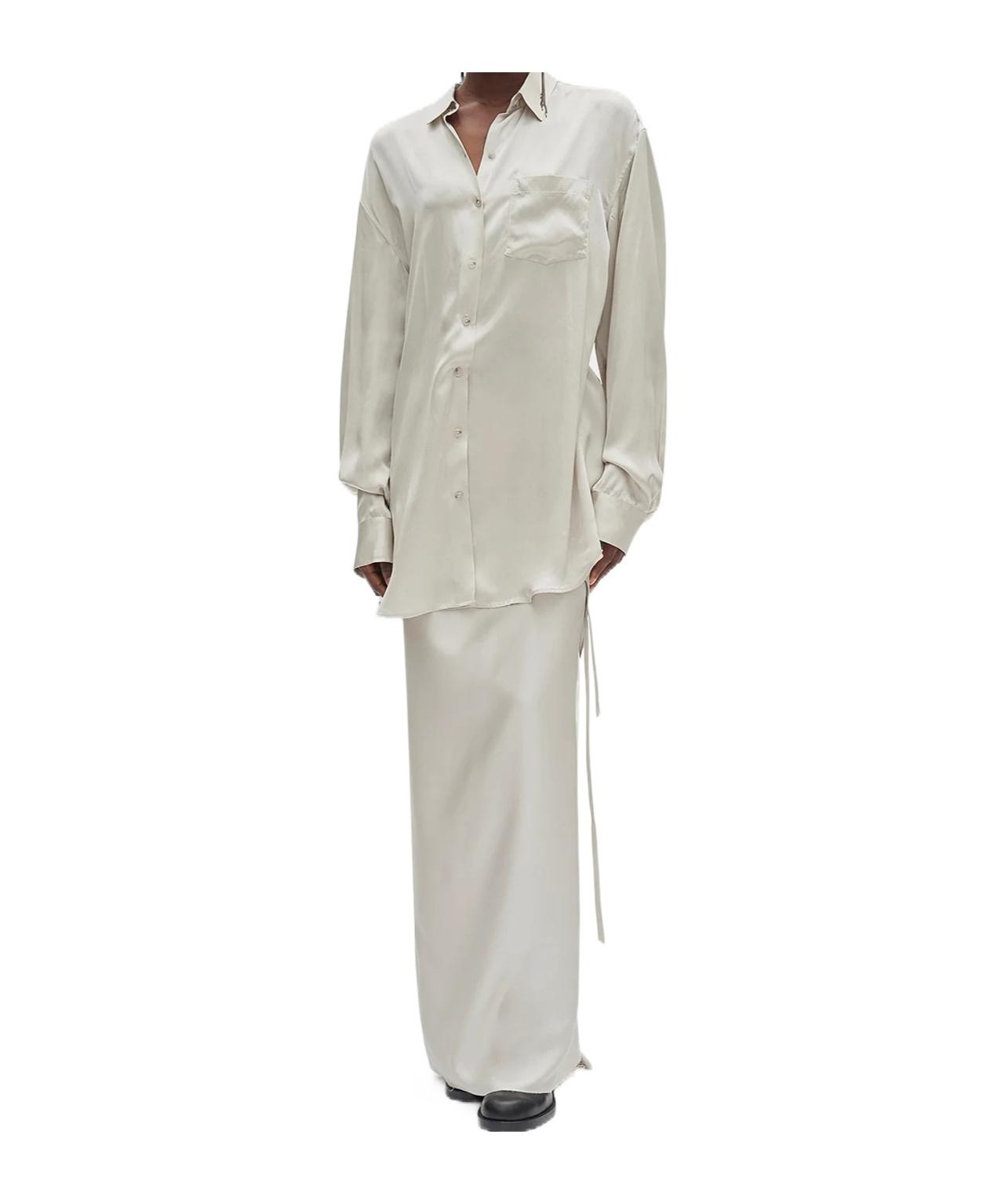 Ann Demeulemeester Elisabeth Long High Comfort Shirt in Gray