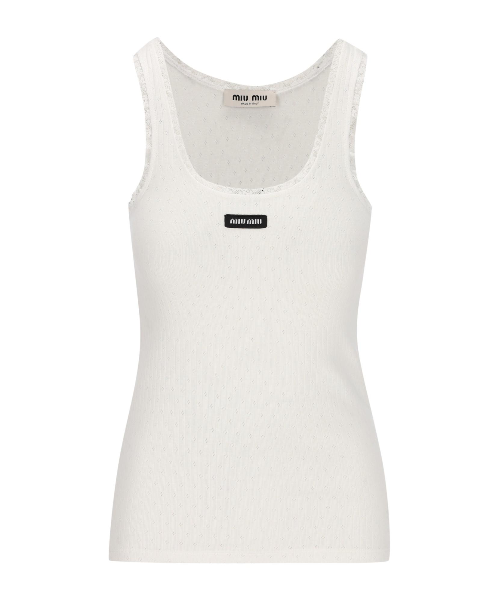 Miu Miu Sleeveless and tank tops for Women | Online Sale up to 33
