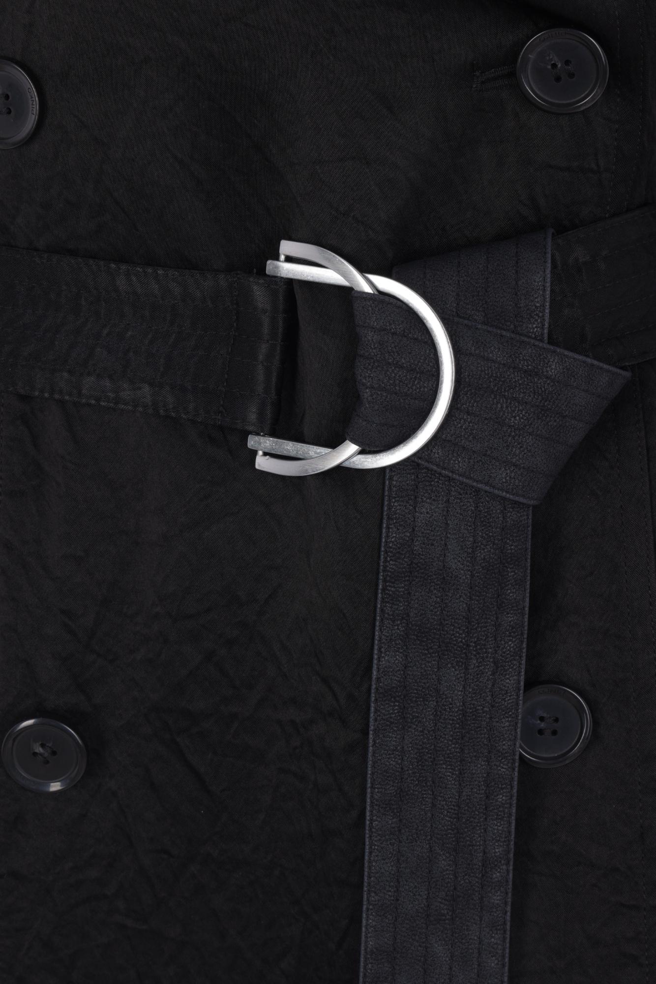 Pinko The Best Belted Trench Coat in Black | Lyst
