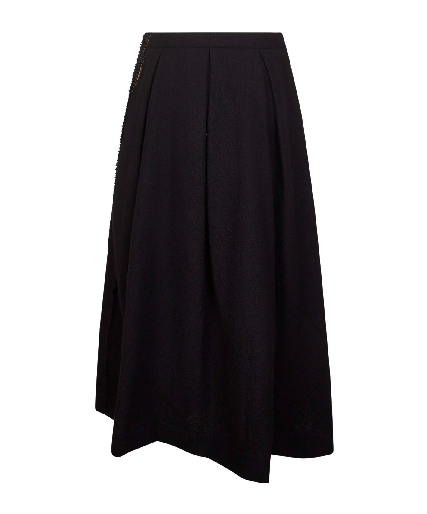ワンピース UMA WANG Women Mid Skirts UW5017 UW900 Black Uma Wang Mid-length skirts for Women | Online Sale up to 74