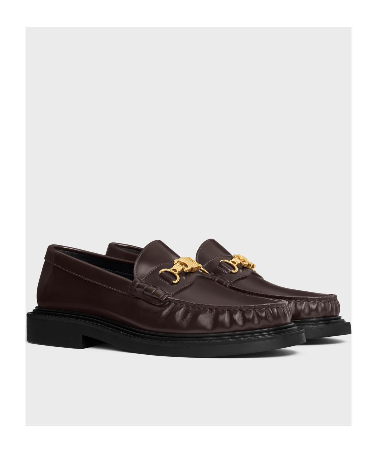 関税込み【CELINE】universite Triomphe chain loafers Women's Celine université Triomphe chain loafers in polished