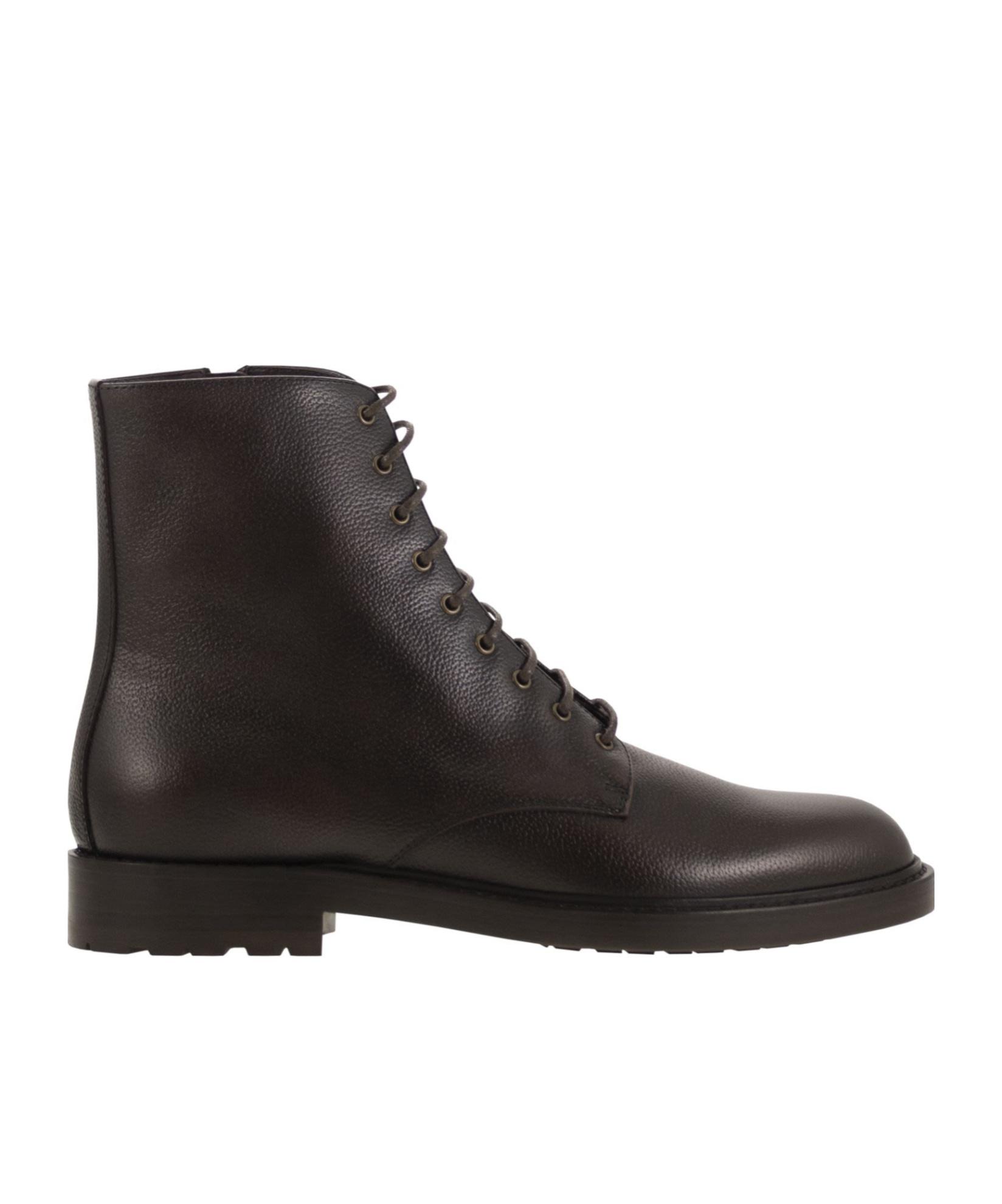 【関税&送料込】Brunello Cucinelli Smooth Leather Lace-Up Bo Brunello Cucinelli lace-up Leather Boots | Brown | FARFETCH
