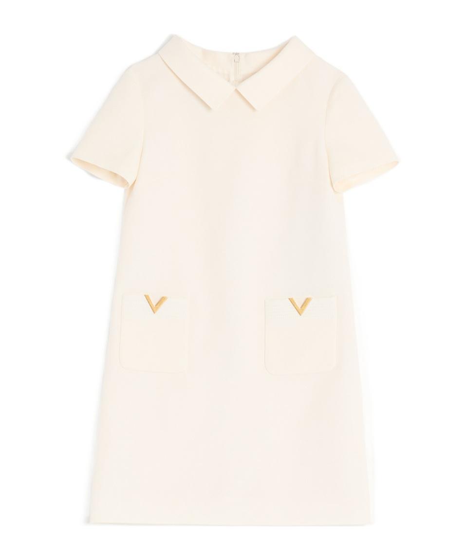 ワンピース Valentino mini dress 66056 auth VALENTINO hot pink silk 1967 TIGER MINI Dress 38