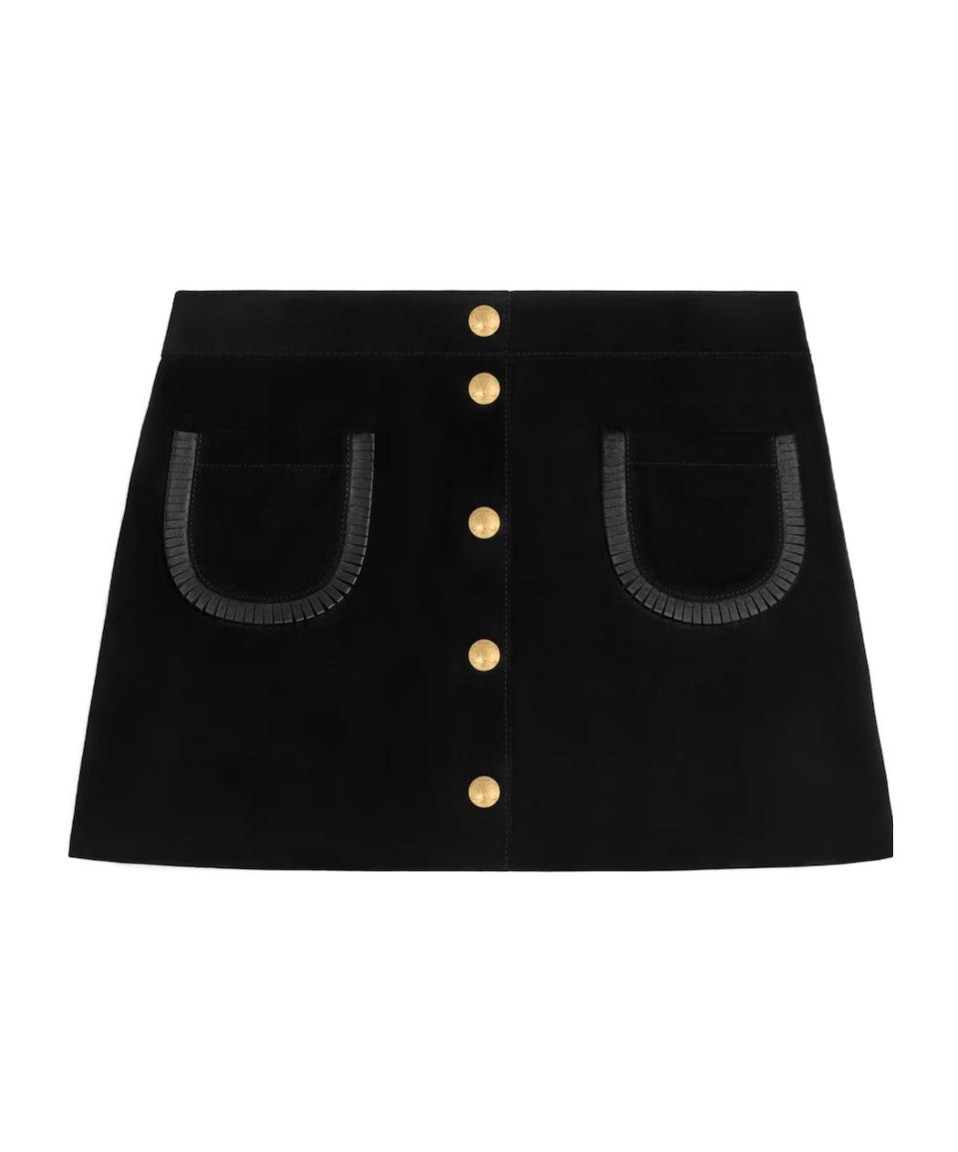 【関税&送料込】Celine Suede Skirt With Triomphe Buttons Celine Skirts for Women | Online Sale up to 58% off | Lyst