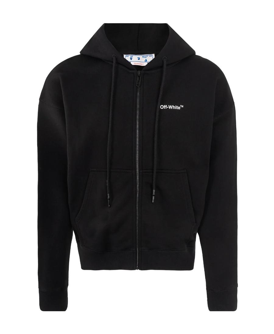 Off-White c/o Virgil Abloh Painting-Print Zip-Up Hoodie in