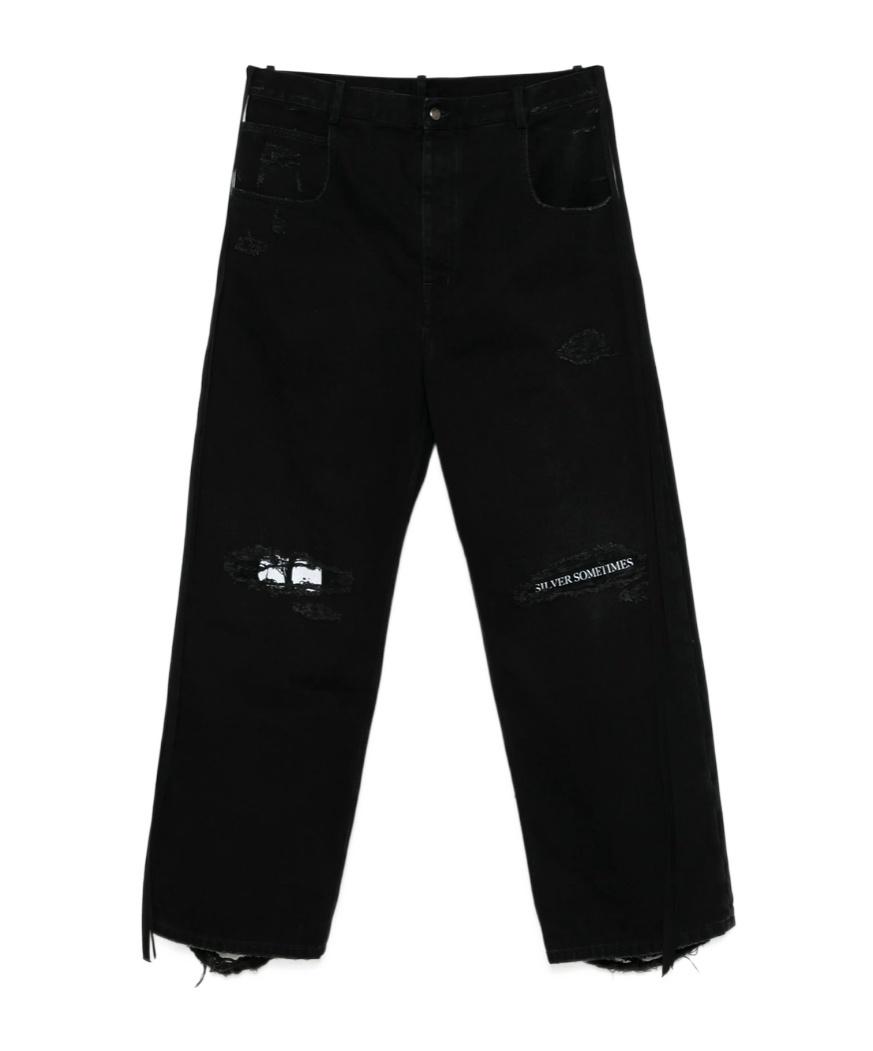ann demeulemeester ブラックデニムパンツXS - メルカリ