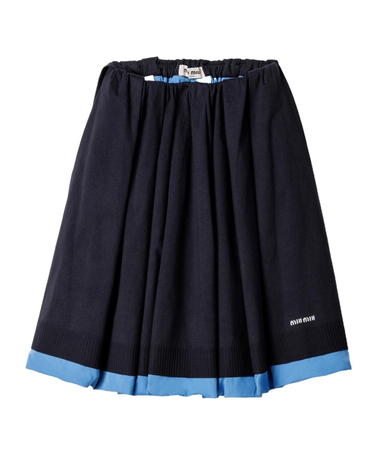 【関税&送料込】Miu Miu Dark Grey Silk Blend Mini Skirt Sequin detailed miniskirt | Miu Miu | OTTODISANPIETRO