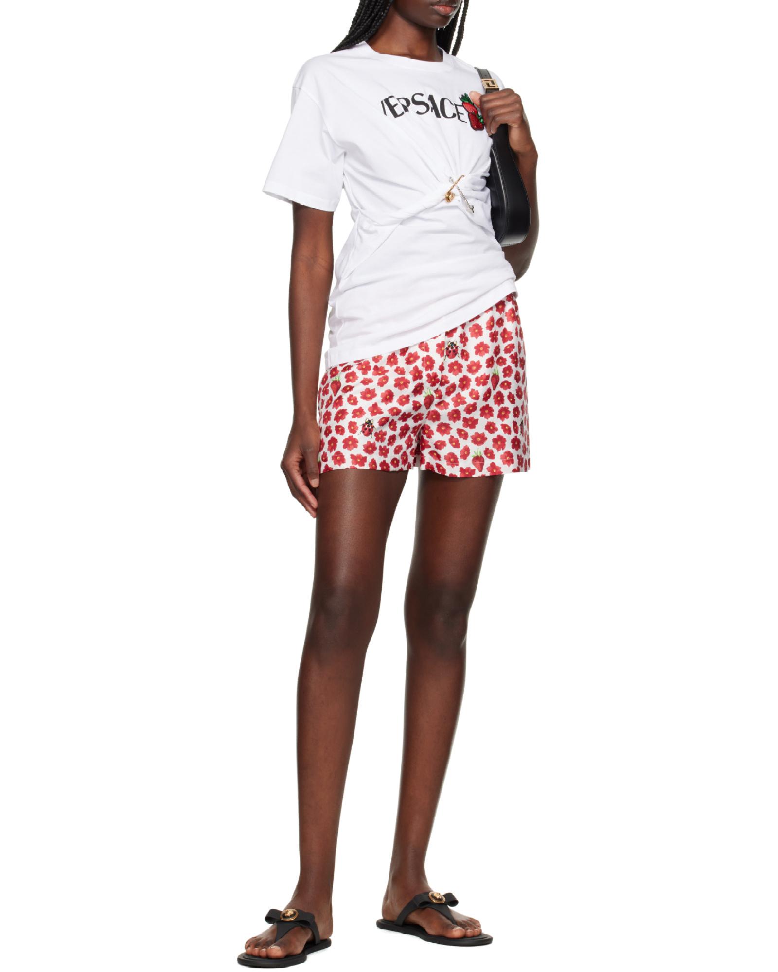 ショートパンツ VERSACE Woman Short Red 10189481A13649 5W690 VERSACE: Short woman - Red | Versace short 10189481A13649
