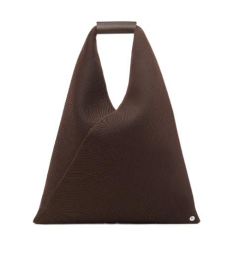 MM6 by Maison Margiela Small Japanese Open Top Tote Bag in Brown