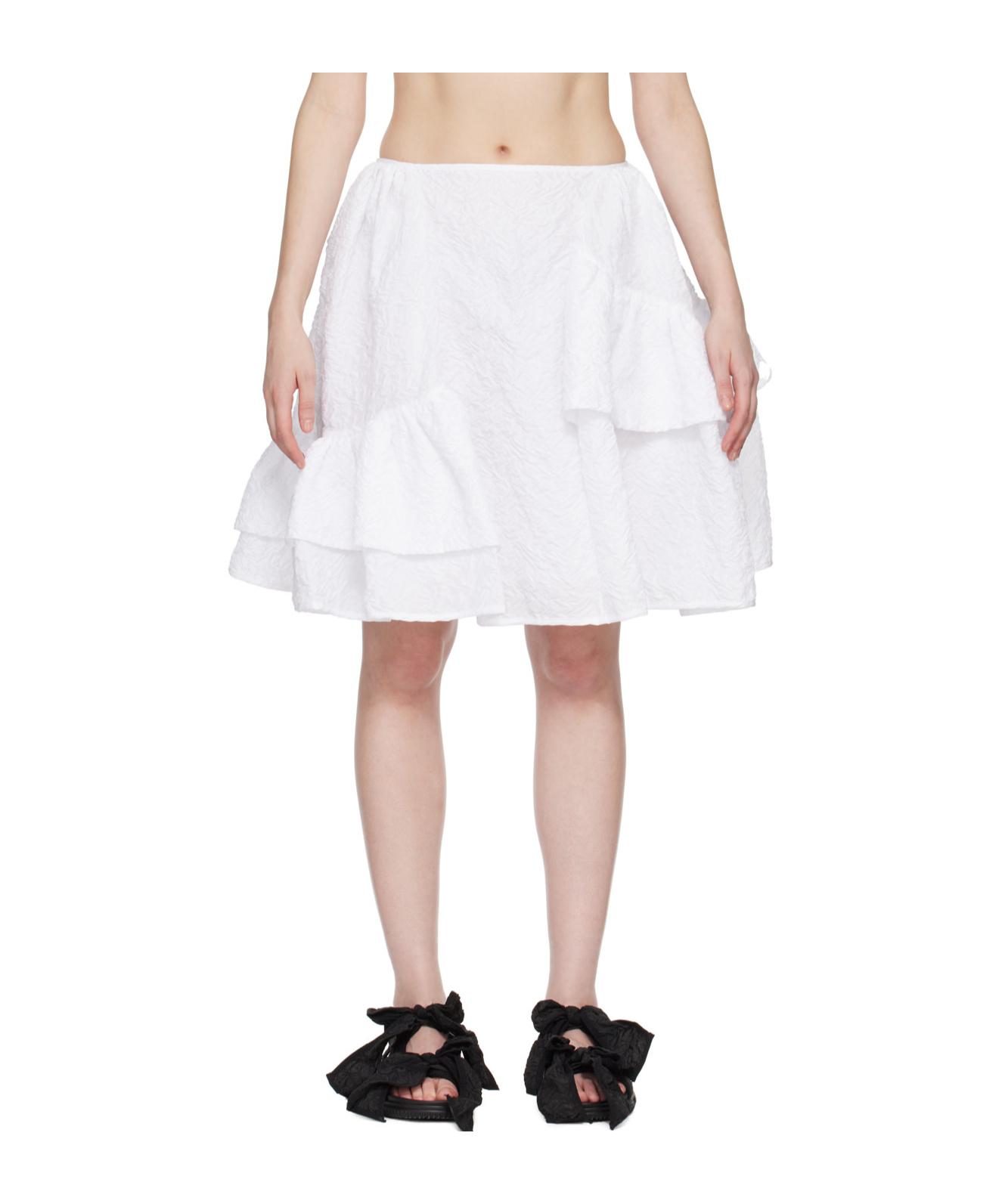 【Cecilie Bahnsen】VANILLA SKIRT Cecilie Bahnsen Vanilla Skirt in White | Lyst