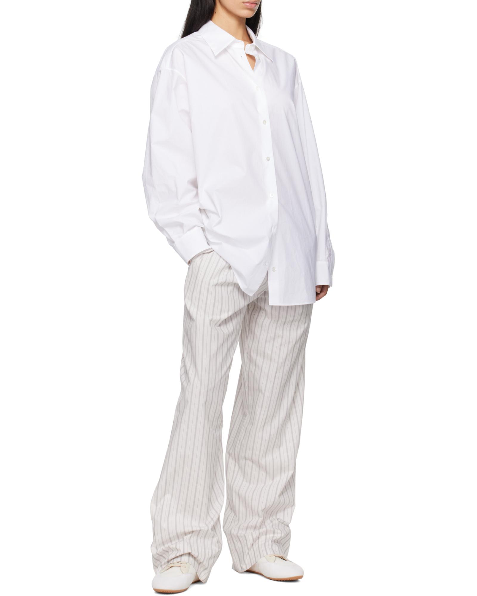 The Row Hypnosta Striped Pants in White | Lyst