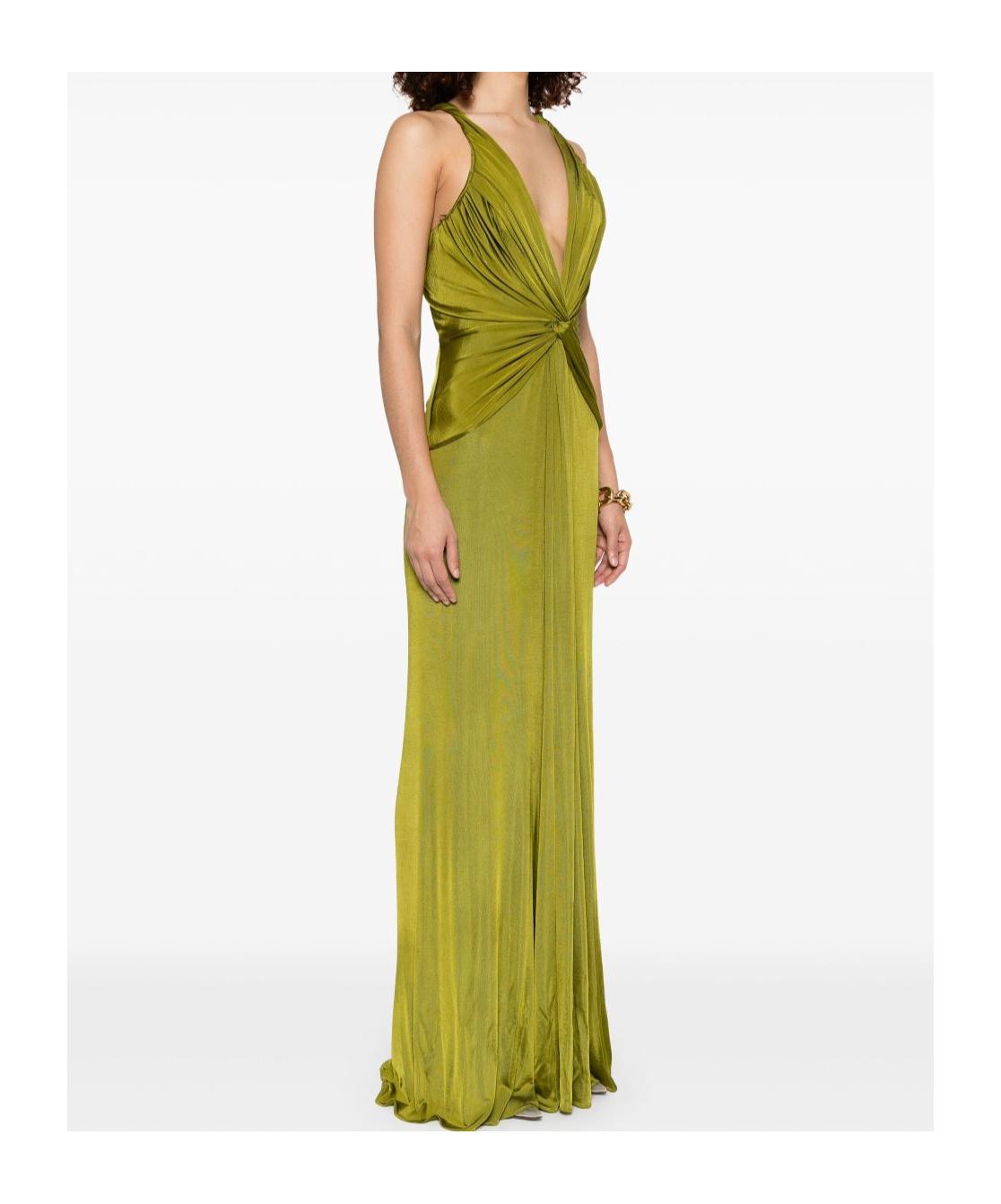 Tom Ford V-Neck Criss-Cross Evening Dress in Green | Lyst Tom Ford V-Neck Criss-Cross Evening Dress in Green | Lyst