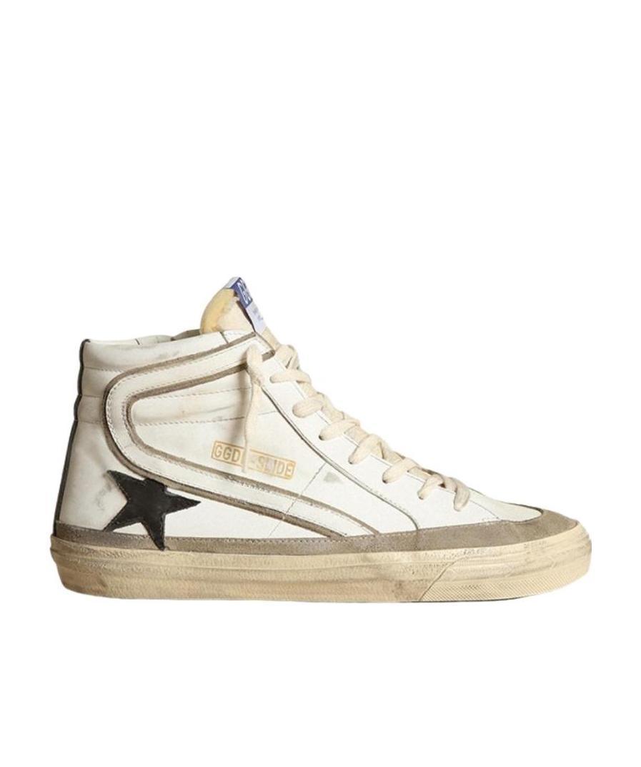 Golden Goose Slide High-Top Sneakers in Natural for Men | Lyst