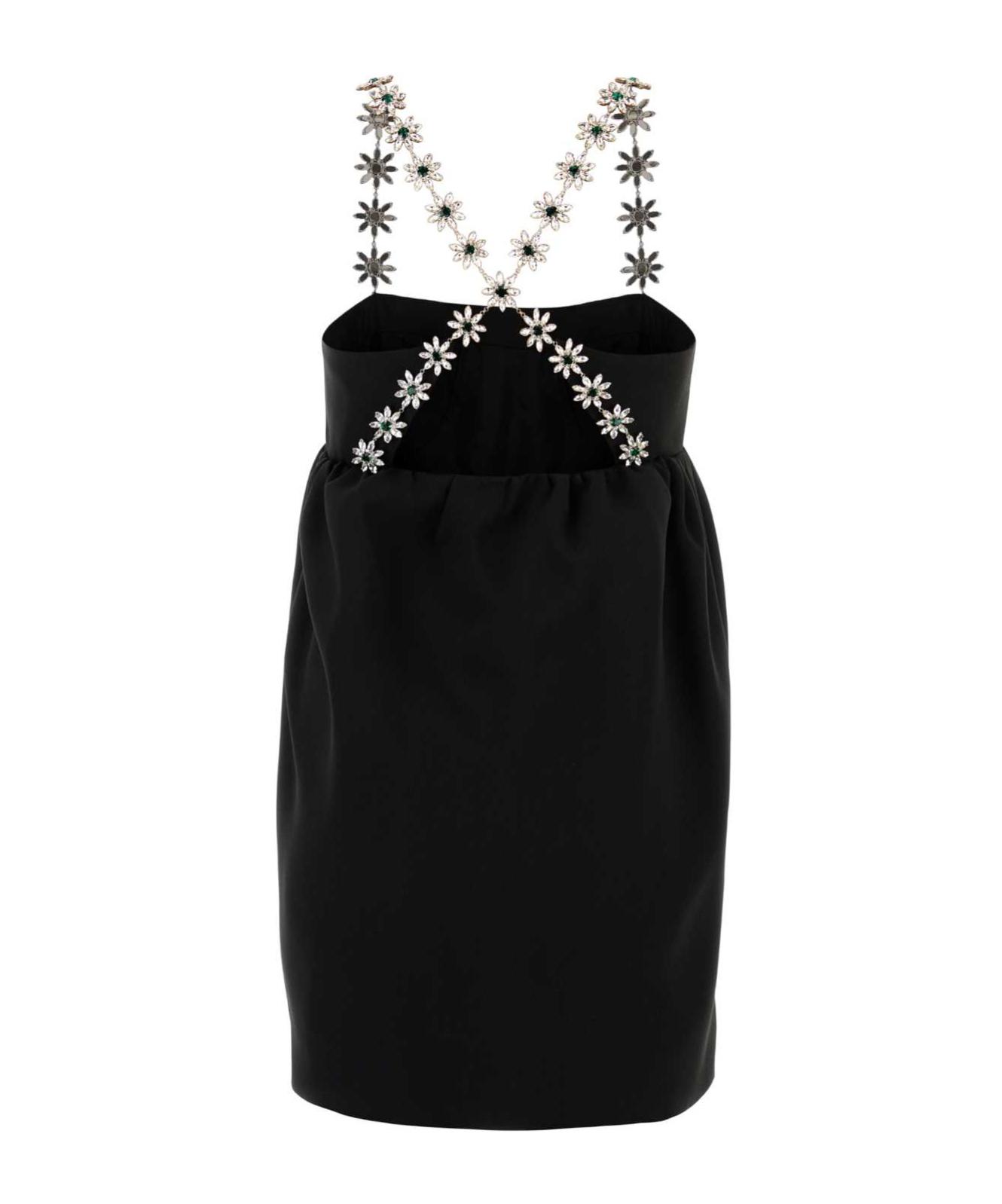 Prada Embellished Mini Dress in Black | Lyst