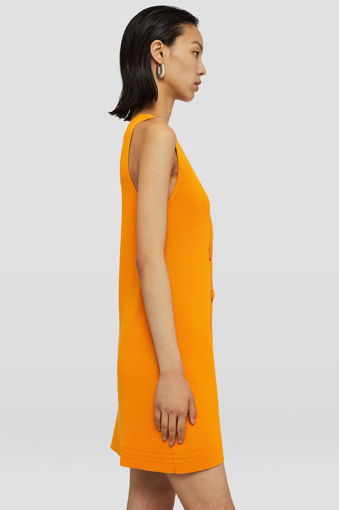ワンピース Jil Sander Orange cotton blend dress (J02CT0328J15391 832) Jil Sander Cotton-blend bouclé maxi dress Jil Sander