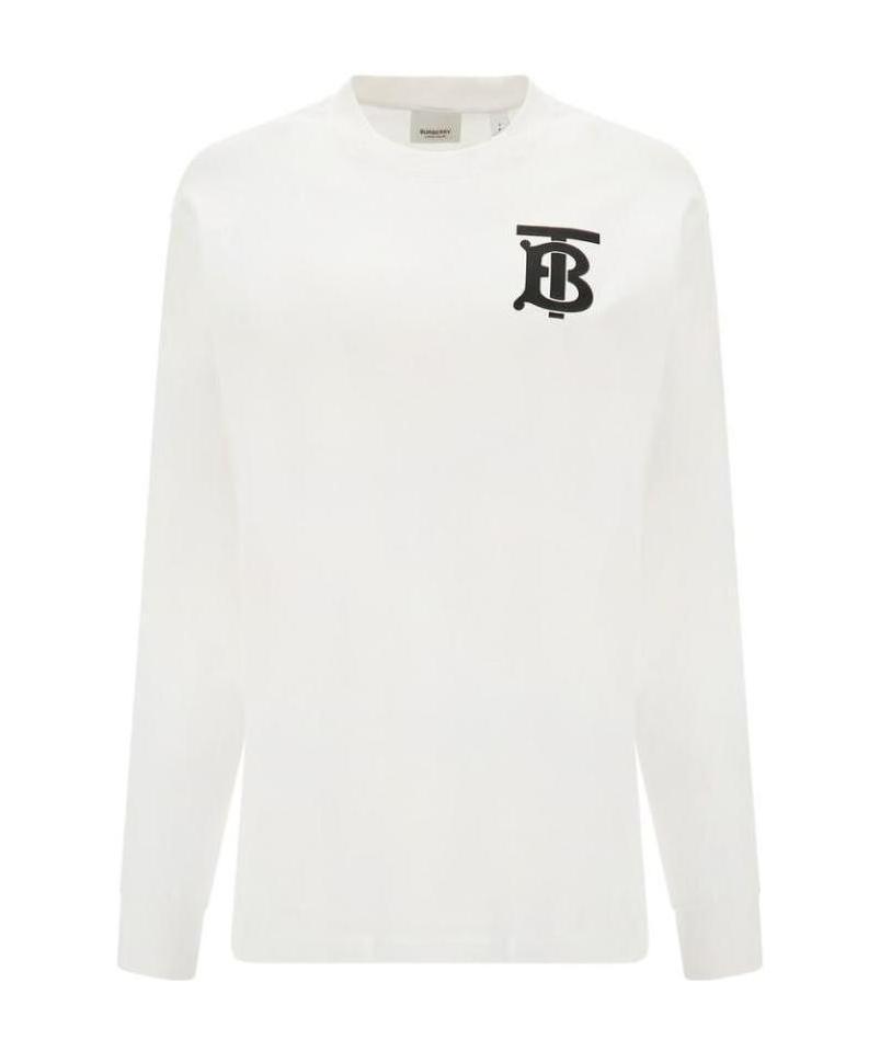 BURBERRY｜LONG-SLEEVED ROUND NECK T-SHIRTS (Cotton Top ( Burberry Long-sleeve t-shirts for Men | Online Sale up to 82