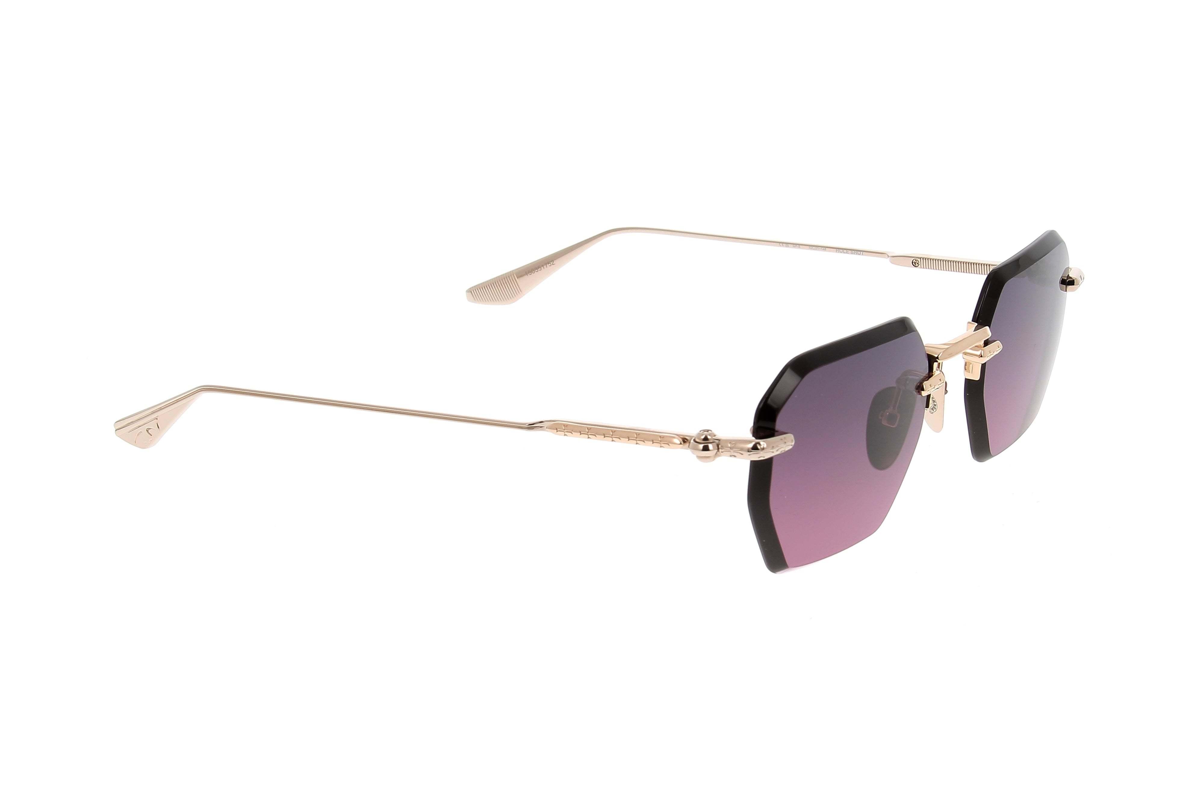 Chrome Hearts Clear Frame Sunglasses with Purple Gradient Lenses JOHNNY+ | Chrome Hearts Hellz Bellz Sunglasses with Rich  main image 4
