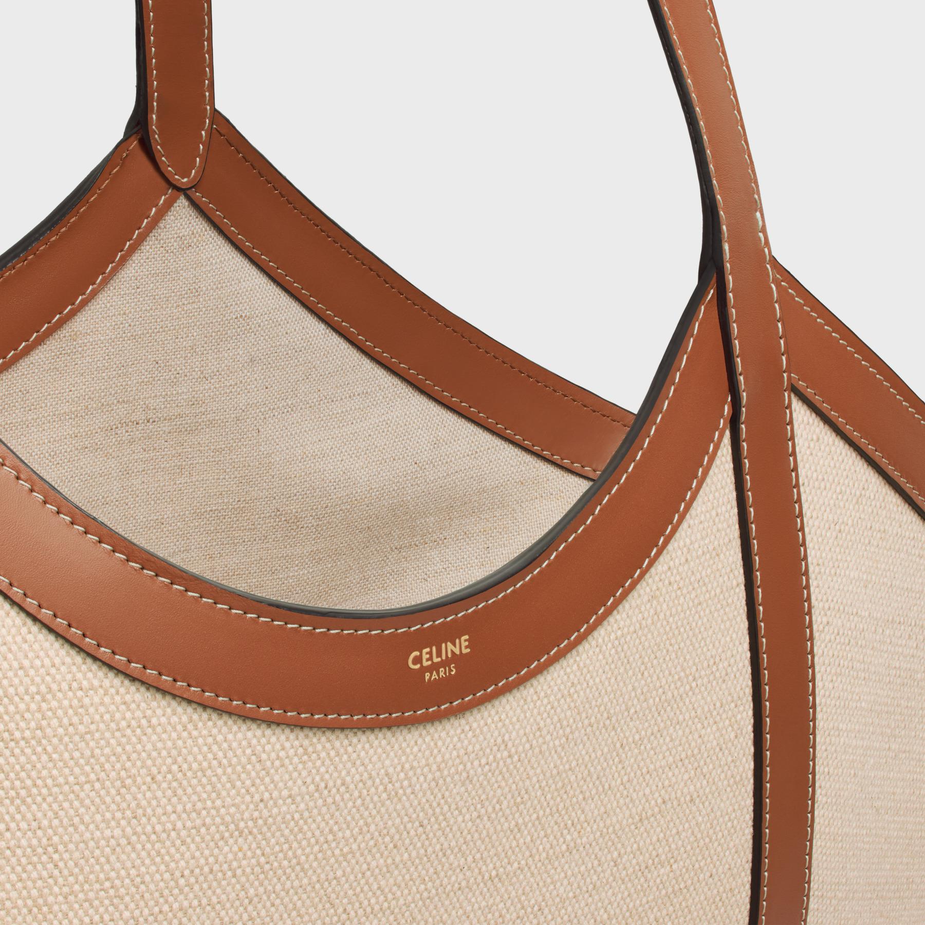 Celine Large Cabas in White | Lyst