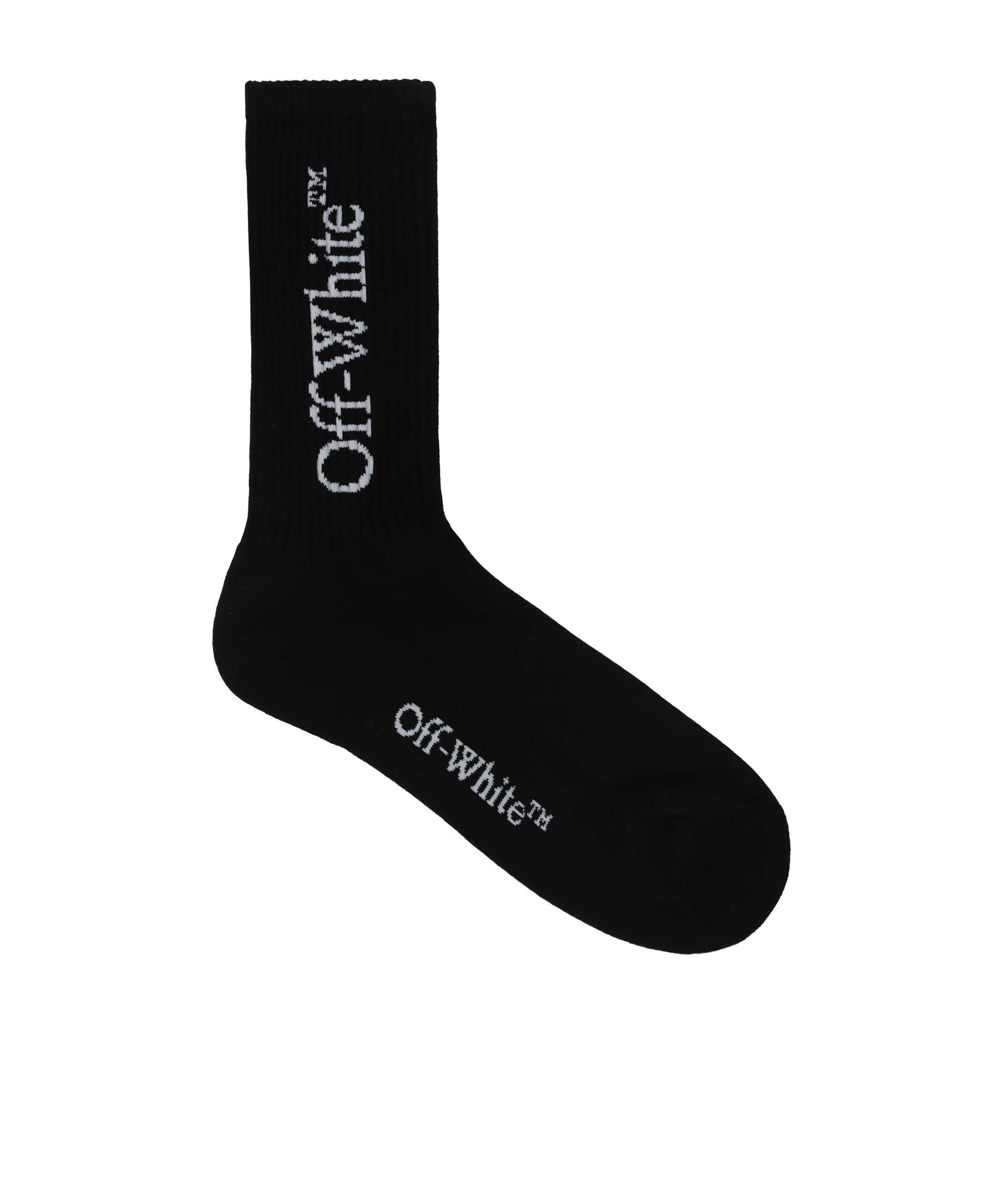 Off-White Logo Socks Black White Set