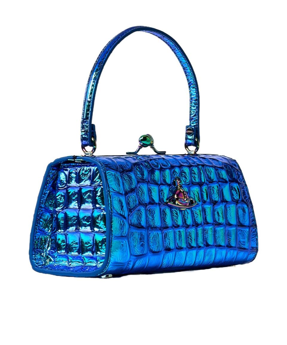 ★Vivienne Westwood★ ガンメタル XL Doll バッグ Vivienne Westwood: Gunmetal Doll XL Bag | SSENSE 日本