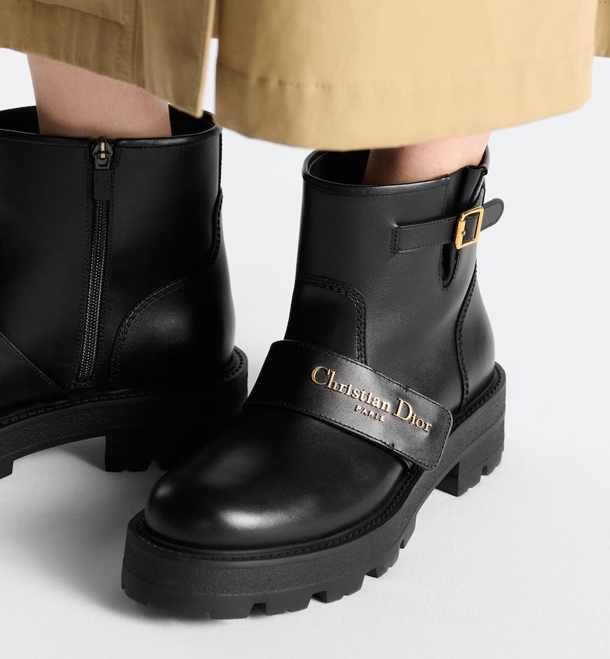 Dior D-Quest Ankle Boot in Black | Lyst