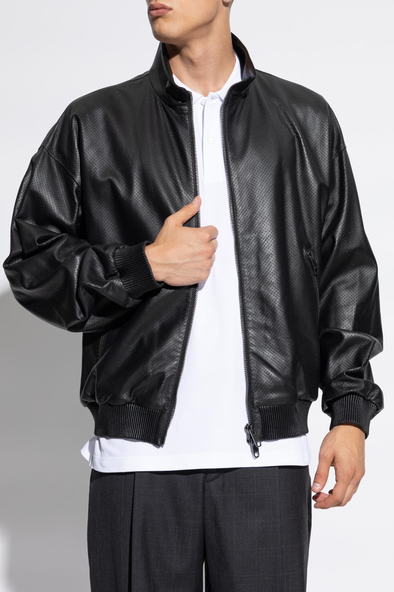 Bally Adrien Brody Leather Jacket in Black for Men | Lyst
