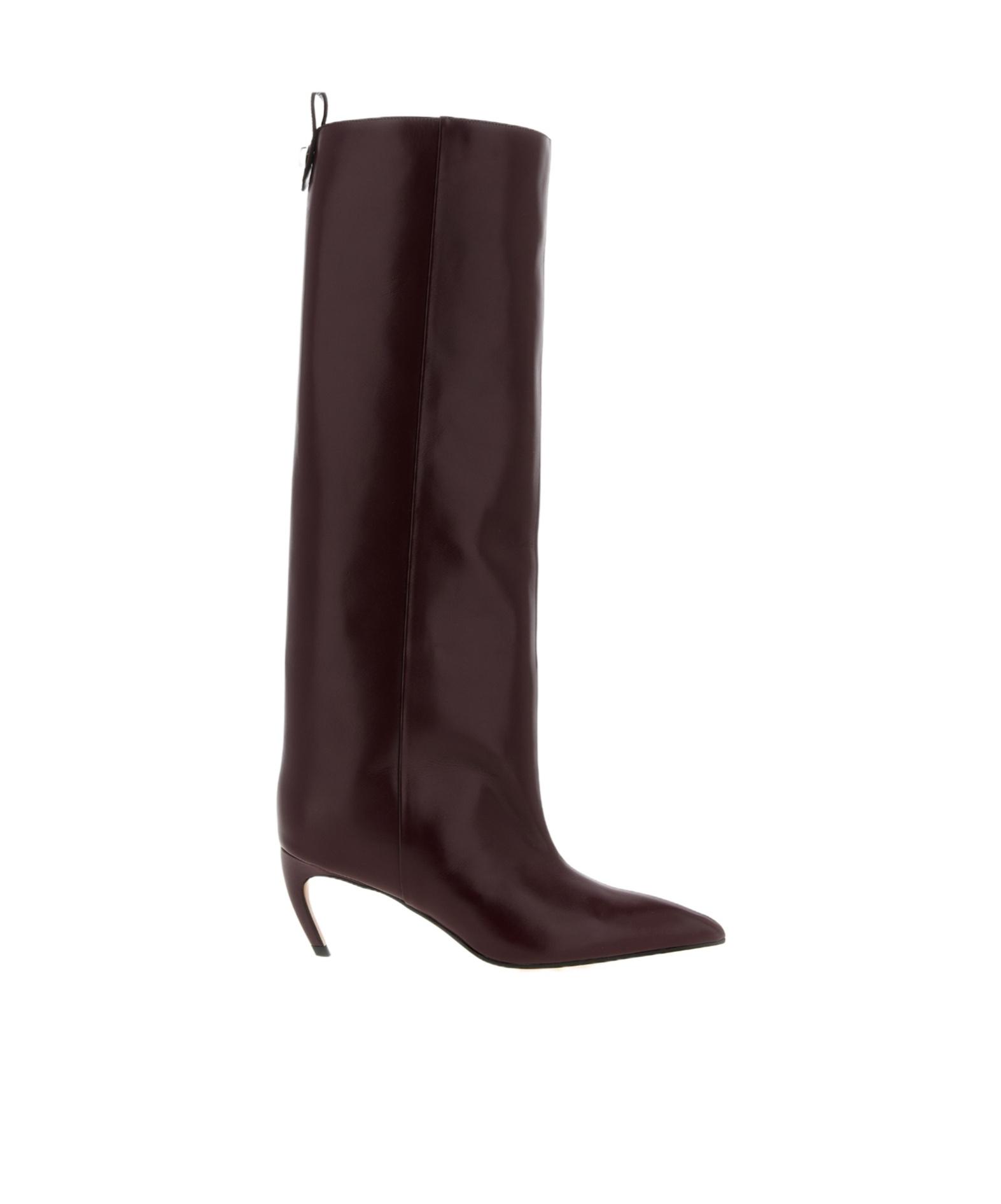 ブーツその他 THE ATTICO BOOTS (247WSH00832LBT019AA 100) Cheope'' black tube boot for Women | THE ATTICO®