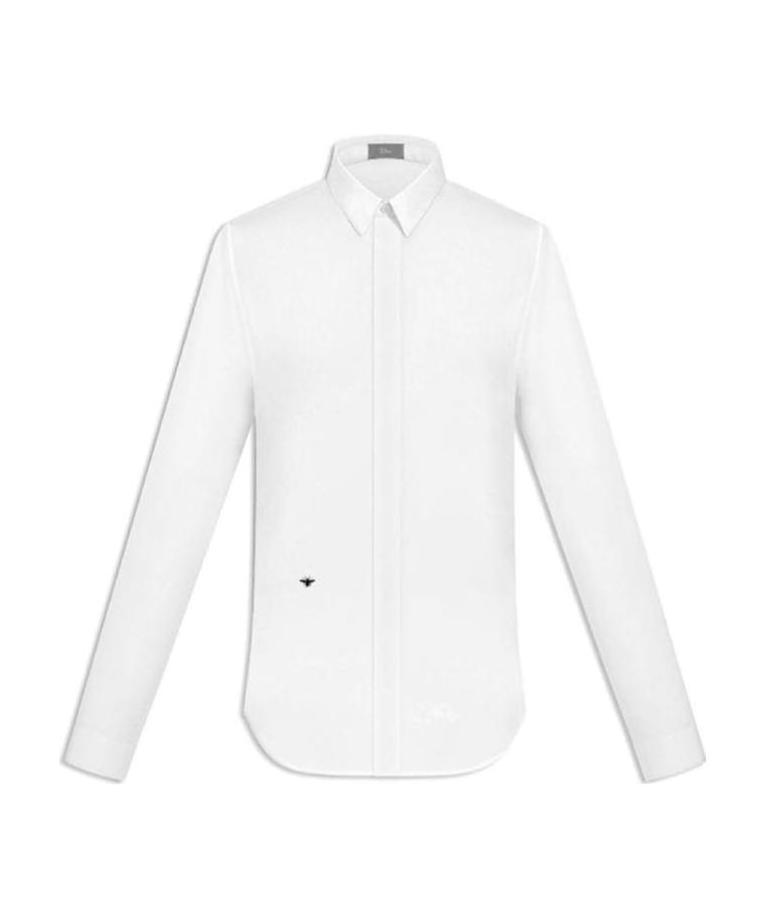 dior bee dress shirt DIOR MEN 2017 Bee Accent Dress Shirt - Black Dress Shirts, Clothing - DIORM55191